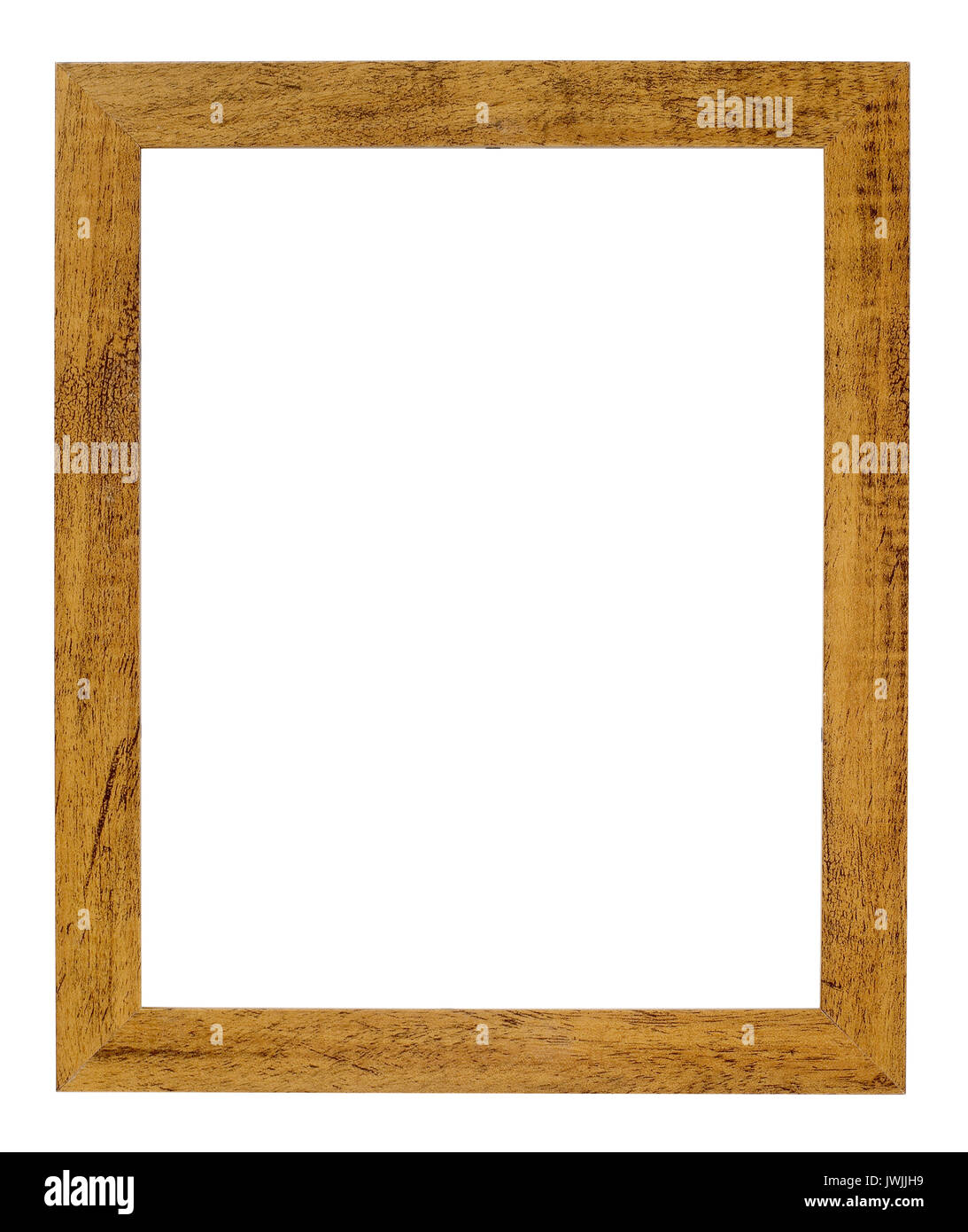 Natural wood Picture frame Stock Photo