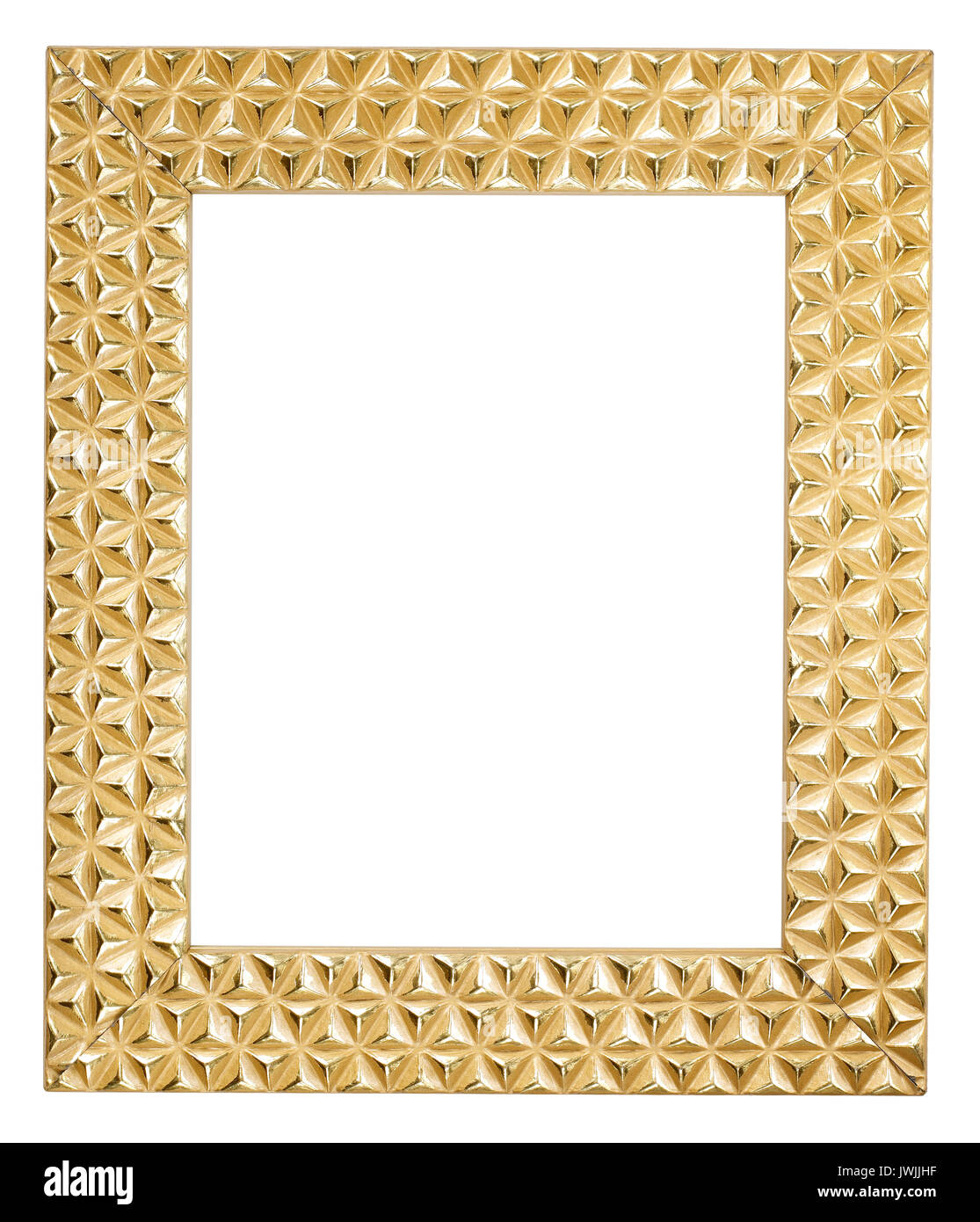 Gold painted Picture frame Stock Photo