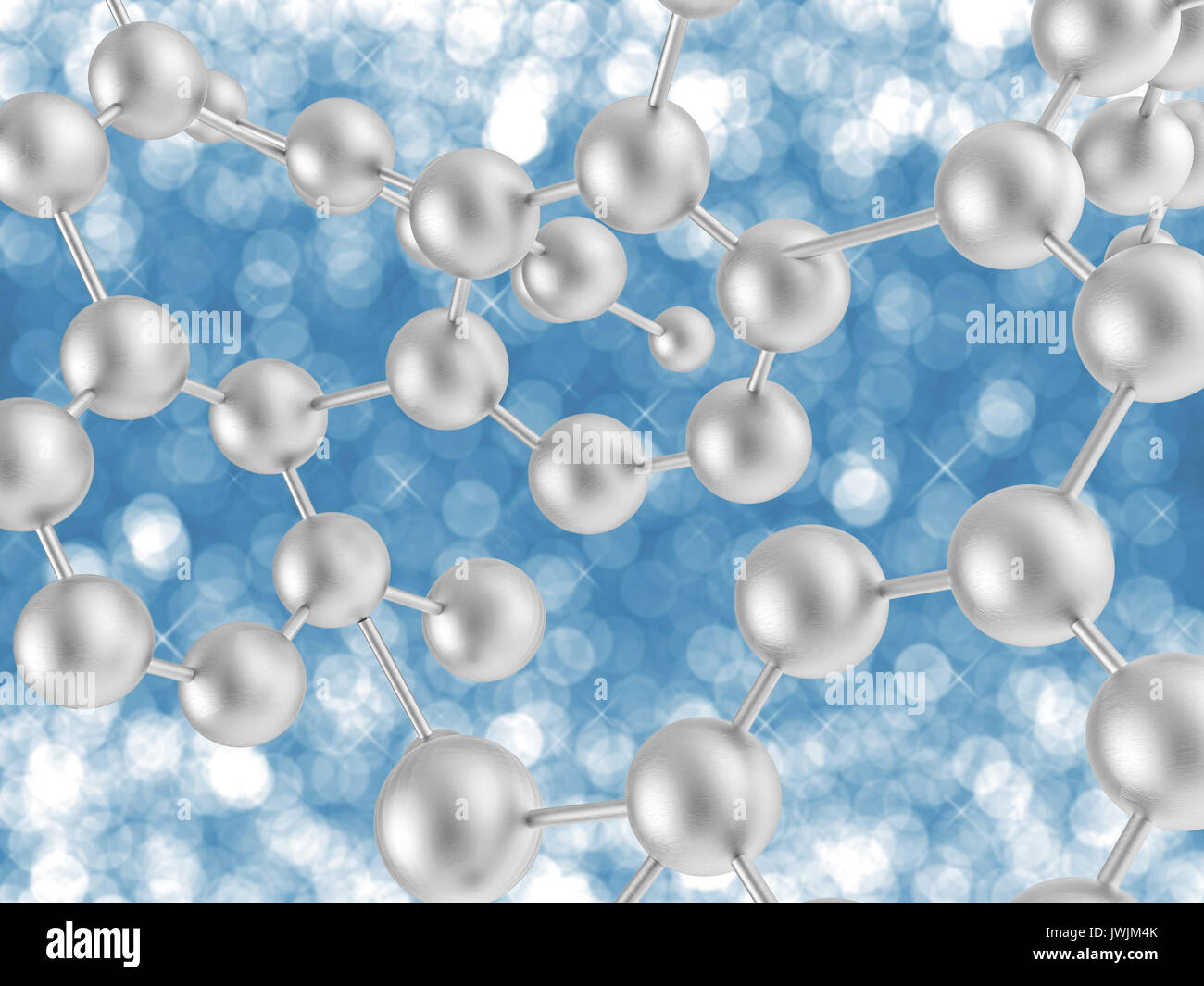 3d rendering circular molecule structure Stock Photo - Alamy