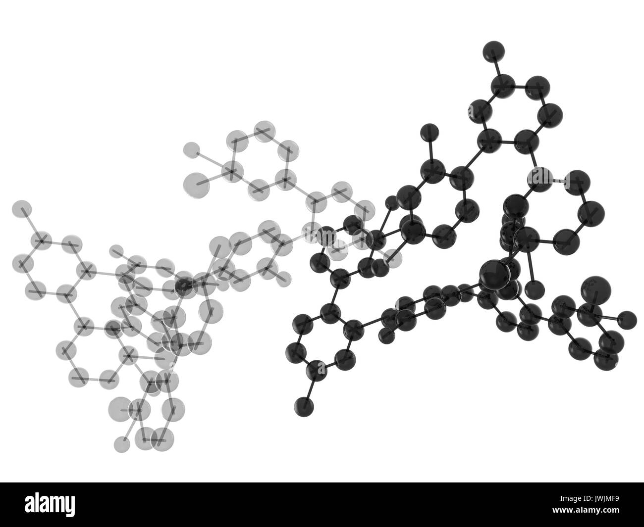 3d rendering circular molecule structure Stock Photo - Alamy