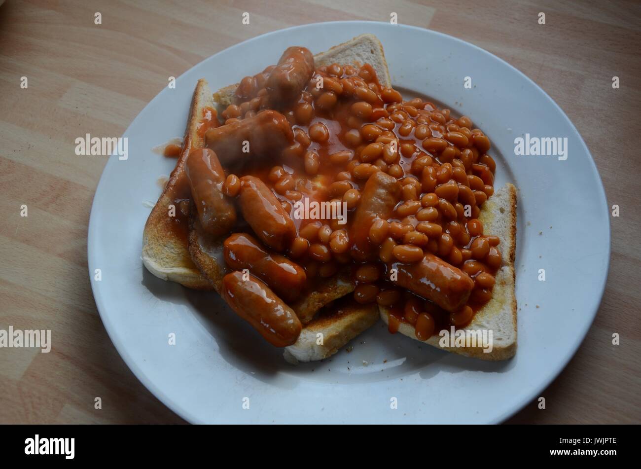 beans on toast Stock Photo Alamy