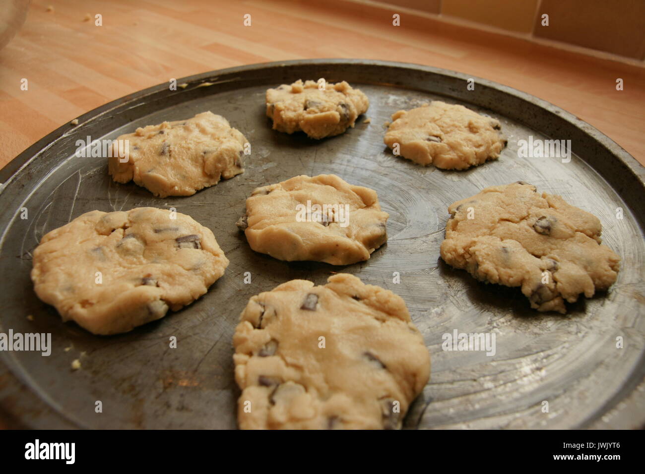 fresh home cooked cookies Stock Photo