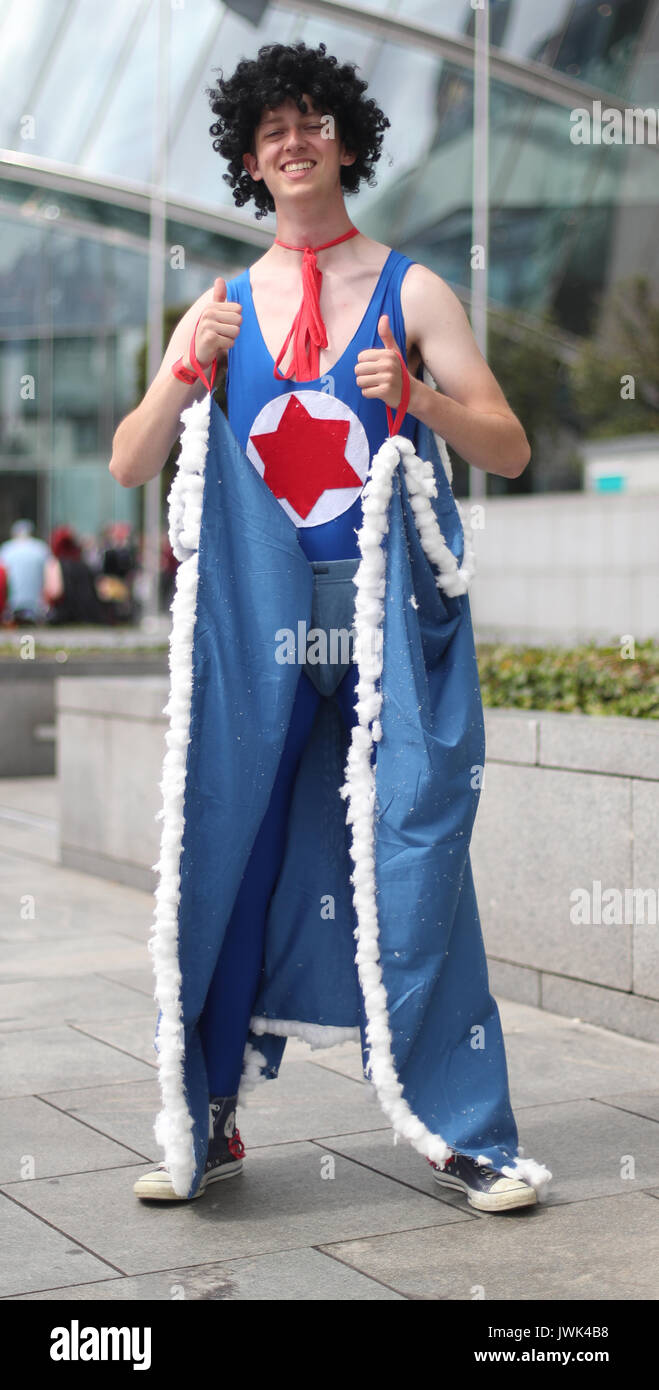 James O'Shaughnessy as singer Danny Sexbang, at the annual Comic Con at the  Dublin Convention Centre Stock Photo - Alamy