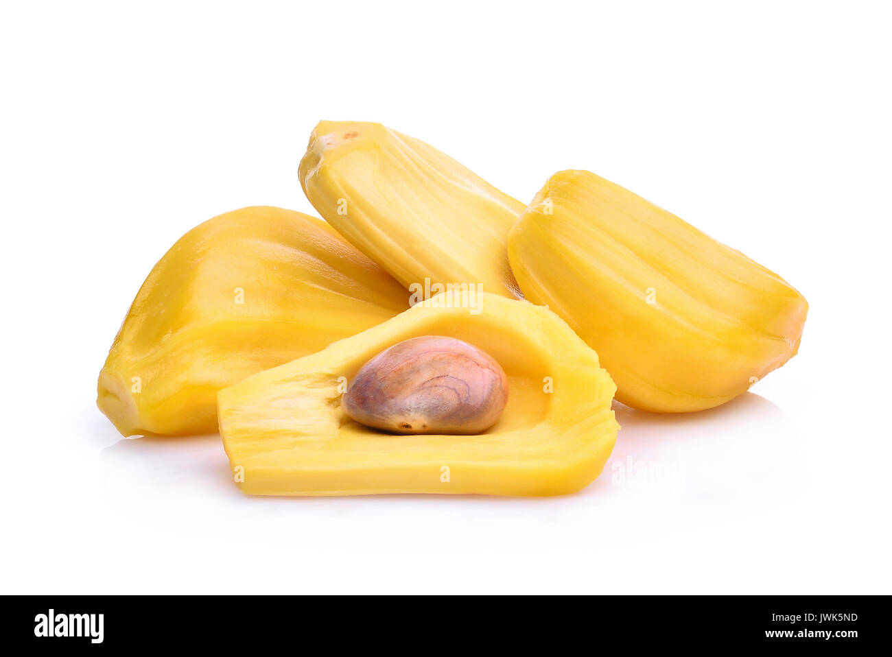 ripe jackfruit isolated on white background Stock Photo - Alamy
