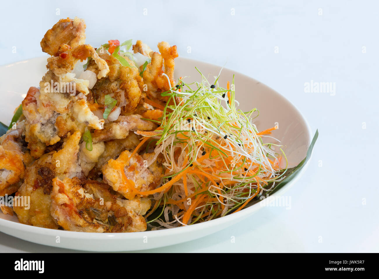 Spicy, crispy soft shell crab Stock Photo - Alamy