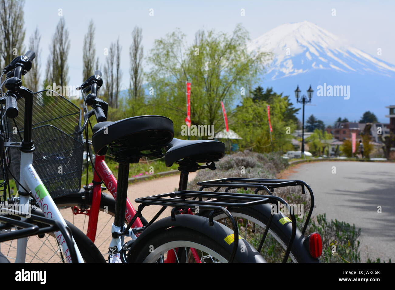 Mt. Fuji - Rental bikes Stock Photo