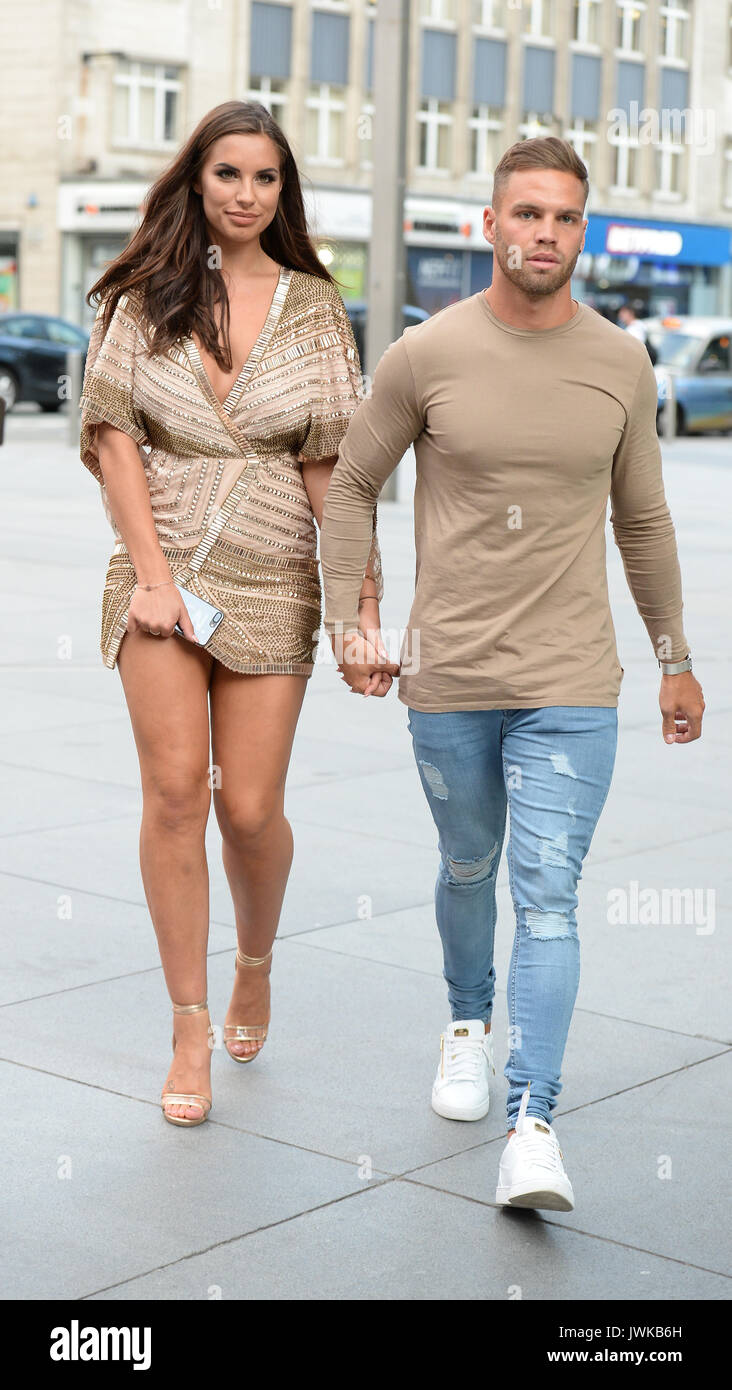 Love Island Couple Jessica Shears and Dominic Lever  spotted out for a meal in Manchester City Centre  Featuring: Jessica Shears, Dominic Lever Where: Manchester, United Kingdom When: 12 Jul 2017 Credit: WENN.com Stock Photo