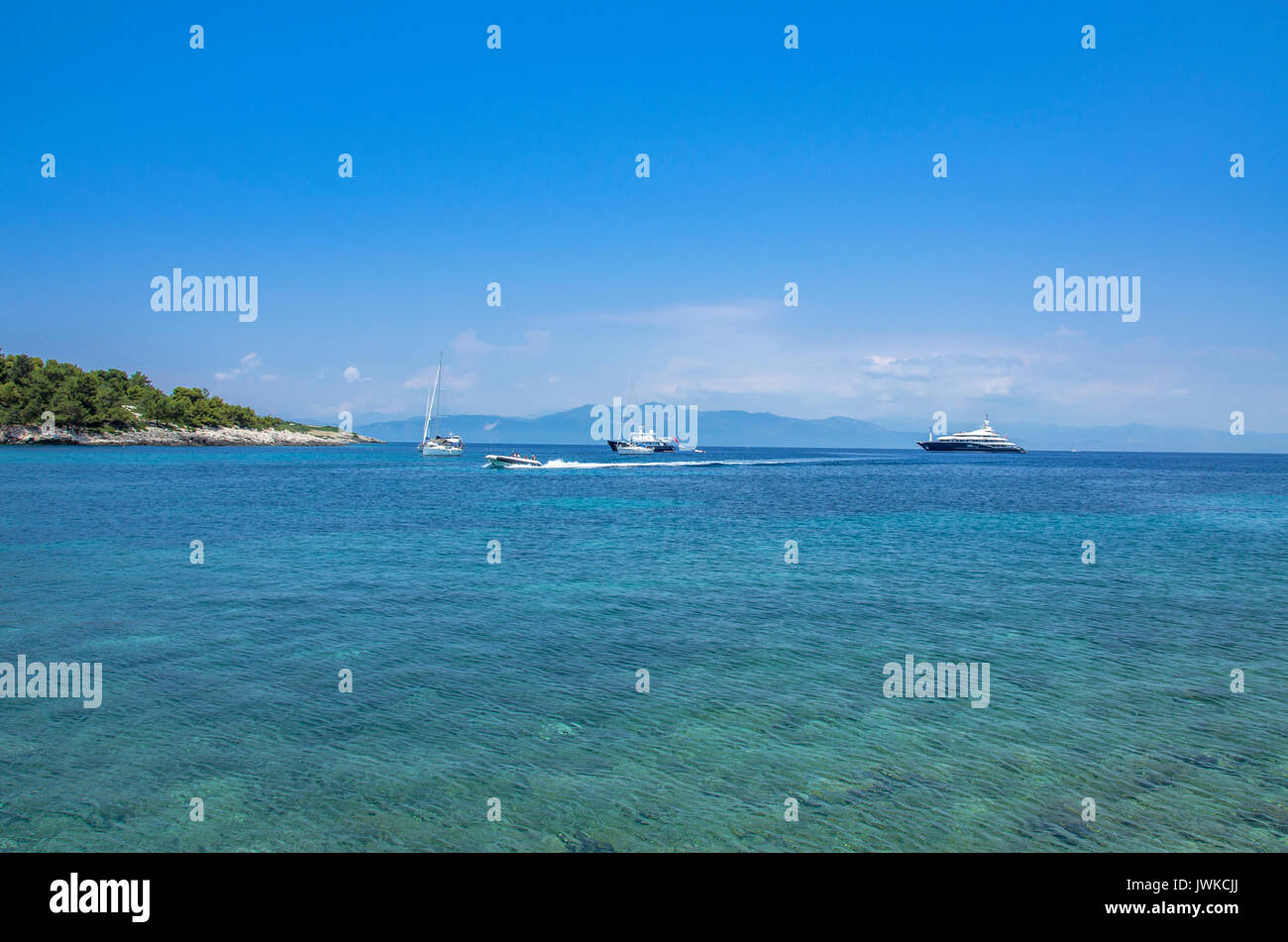Ionian Sea near Paxos Island – Greece Stock Photo