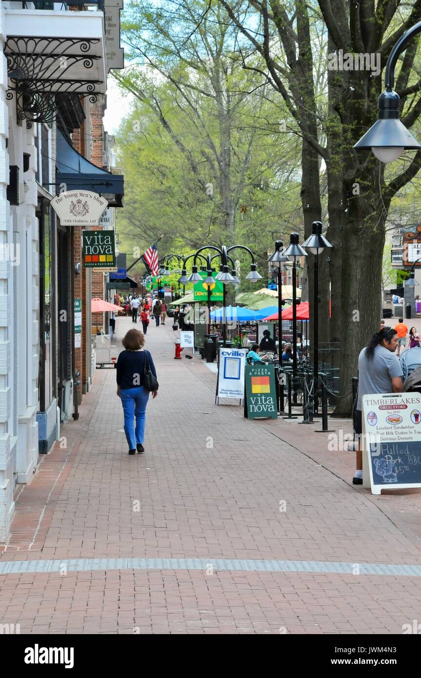Charlottesville, Virginia, taken on a road trip in April 2013 Stock Photo