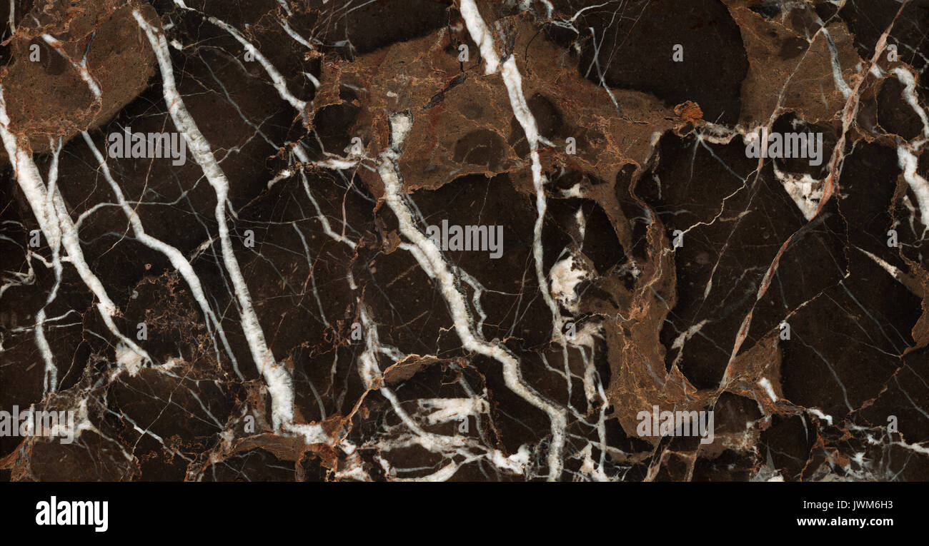 Beautiful brown marble tile with white veins Stock Photo Alamy
