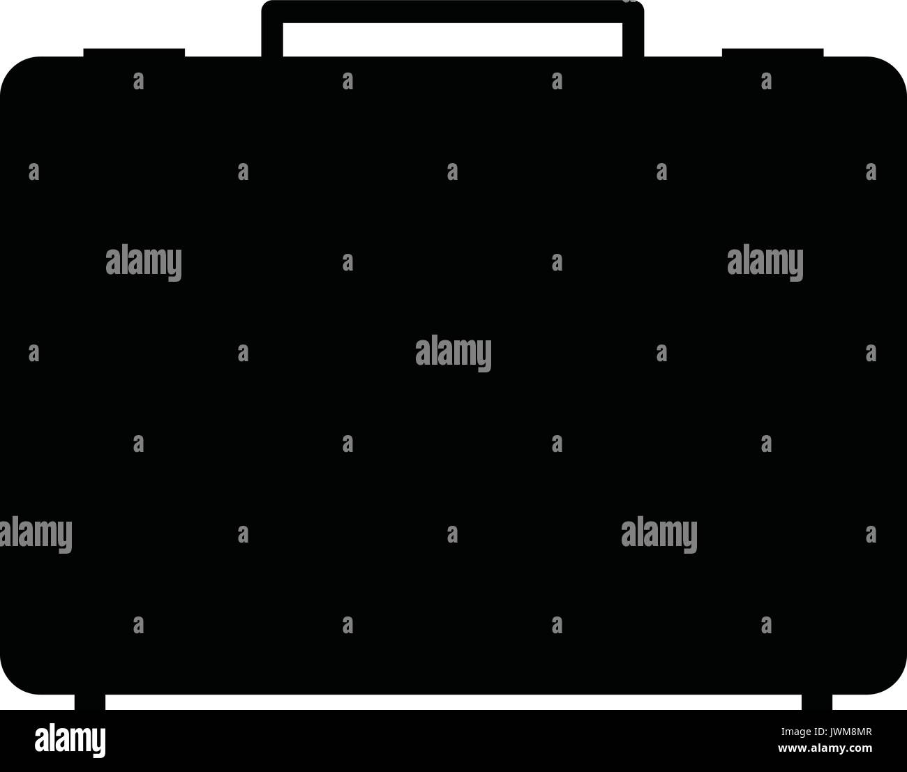 A black and white silhouette of a briefcase Stock Vector Image & Art ...