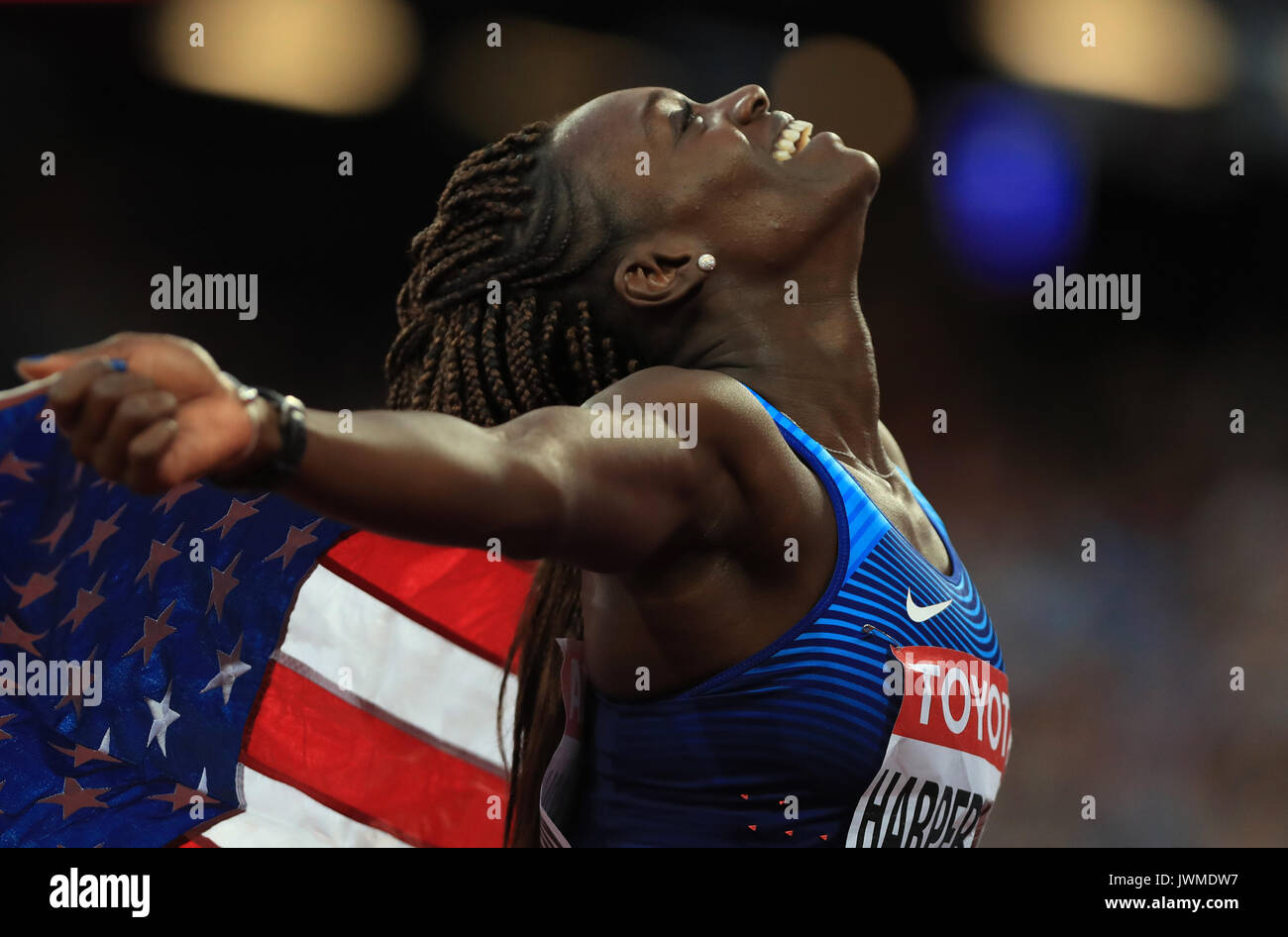 Usas Dawn Harper Nelson Celebrates Taking Silver Hi res Stock usas-dawn-harper-nelson-celebrates-taking-silver-hi-res-stock