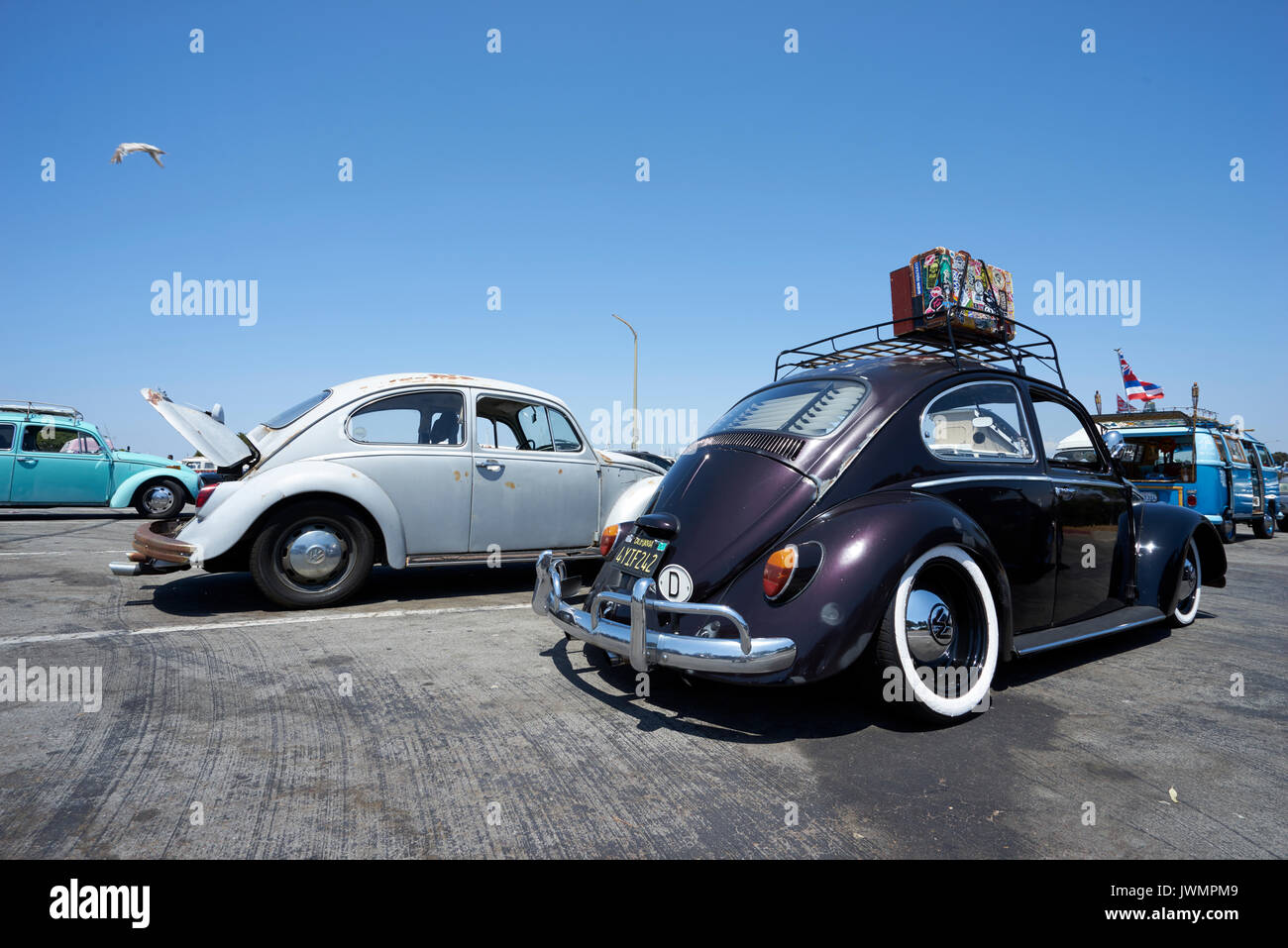 German car enthusiasts gather to socialize and display their vintage