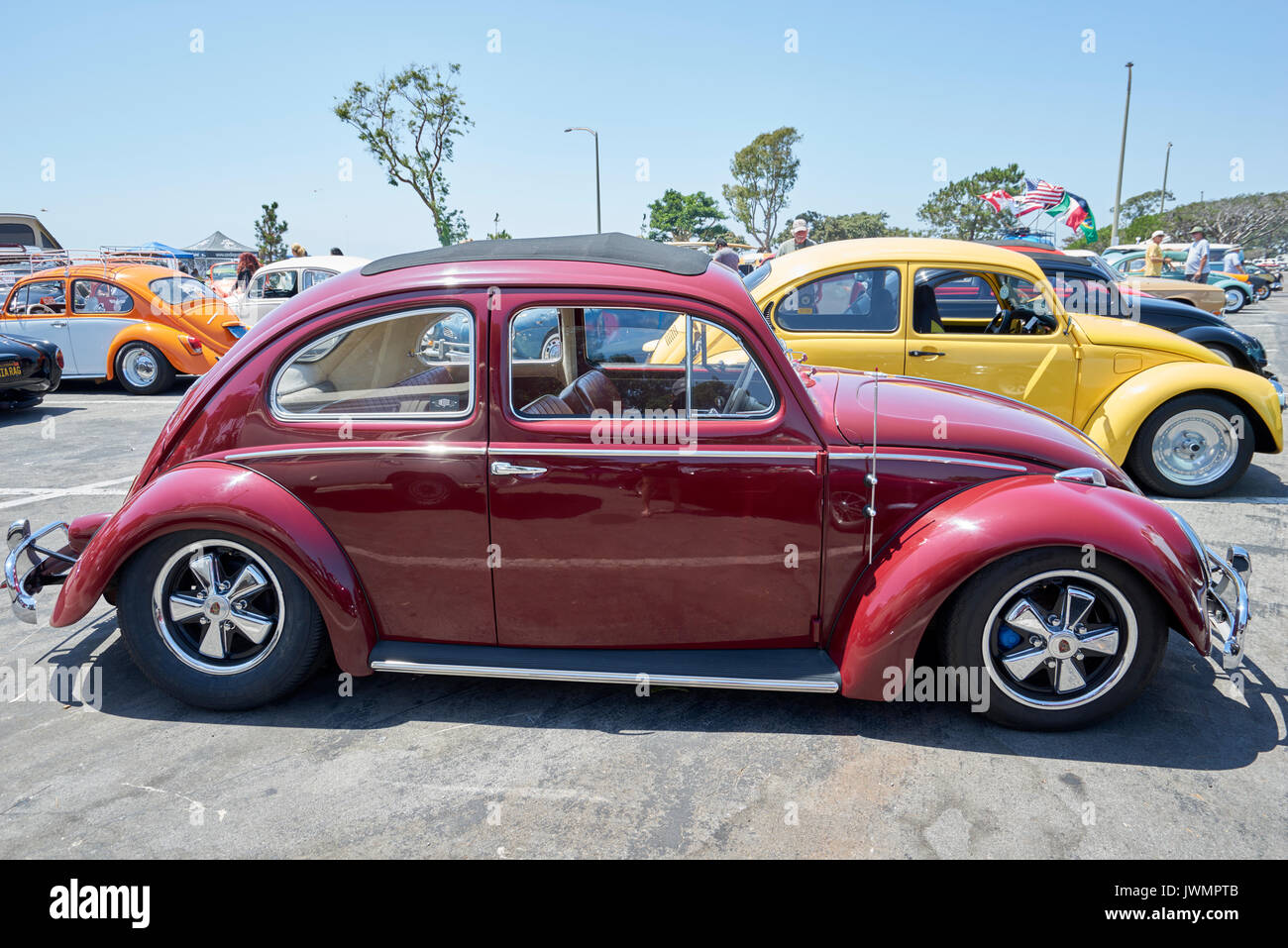 German car enthusiasts gather to socialize and display their vintage