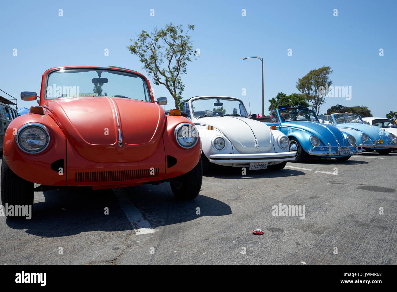German car enthusiasts gather to socialize and display their vintage