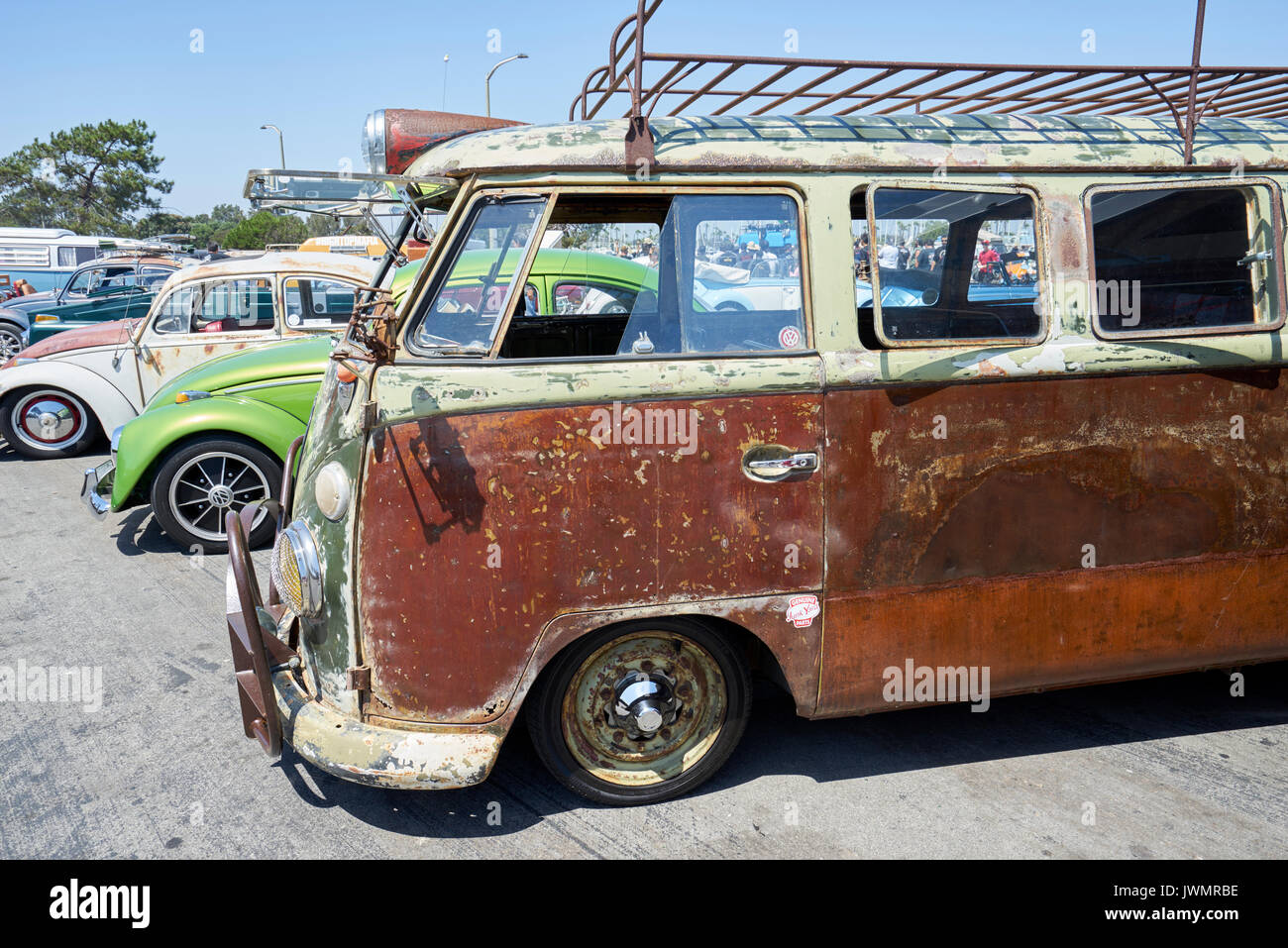 German car enthusiasts gather to socialize and display their vintage