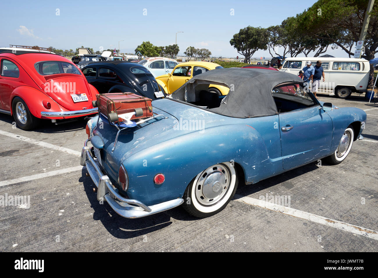 German car enthusiasts gather to socialize and display their vintage