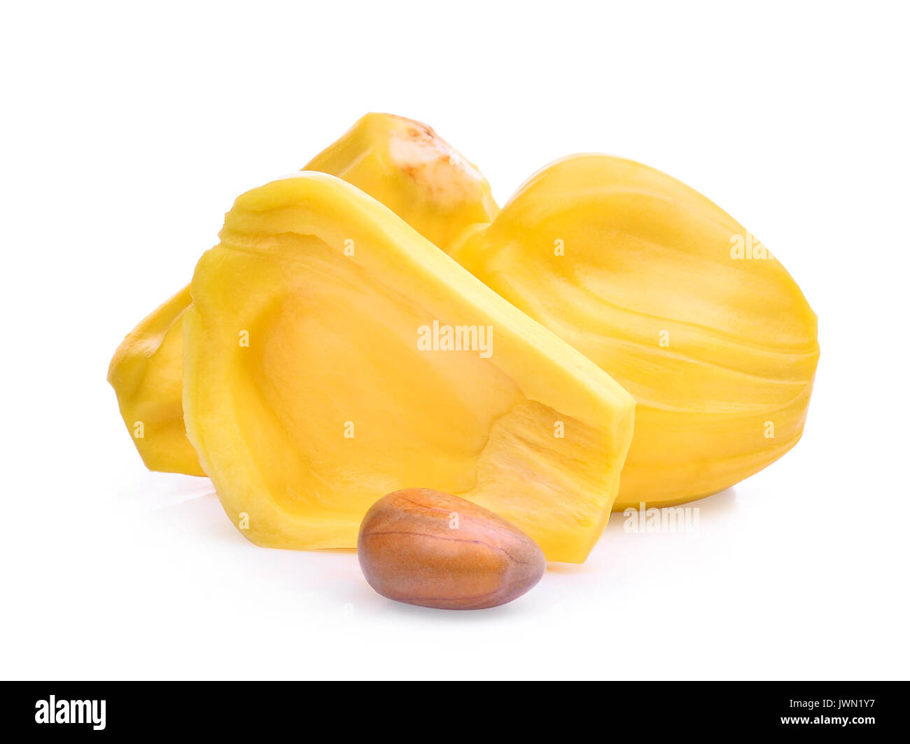ripe jackfruit isolated on white background Stock Photo - Alamy