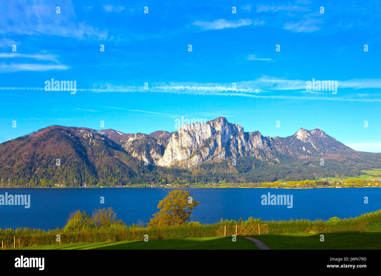 Beautiful landscape with Alps, Salzburger Land, Austria Stock Photo Alamy