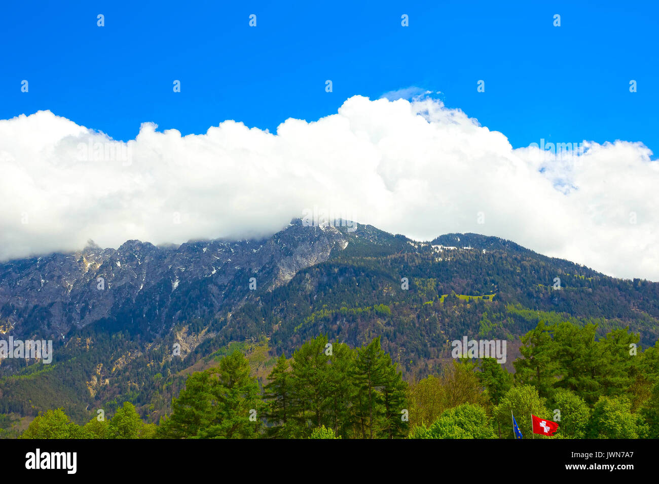 The beautiful view of the Swiss alps Stock Photo - Alamy