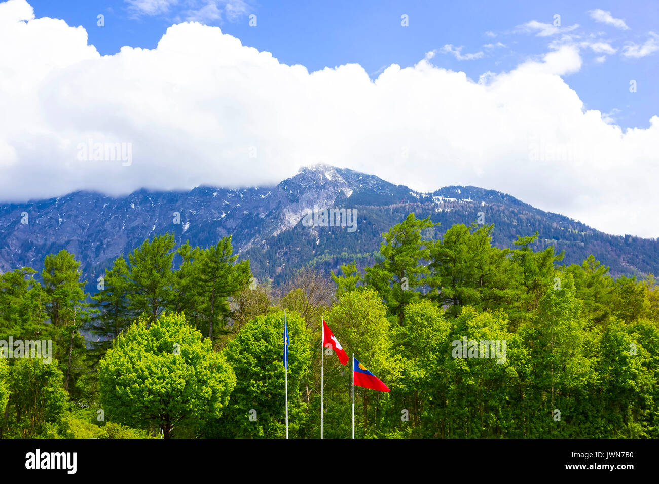 The beautiful view of the Swiss alps Stock Photo - Alamy