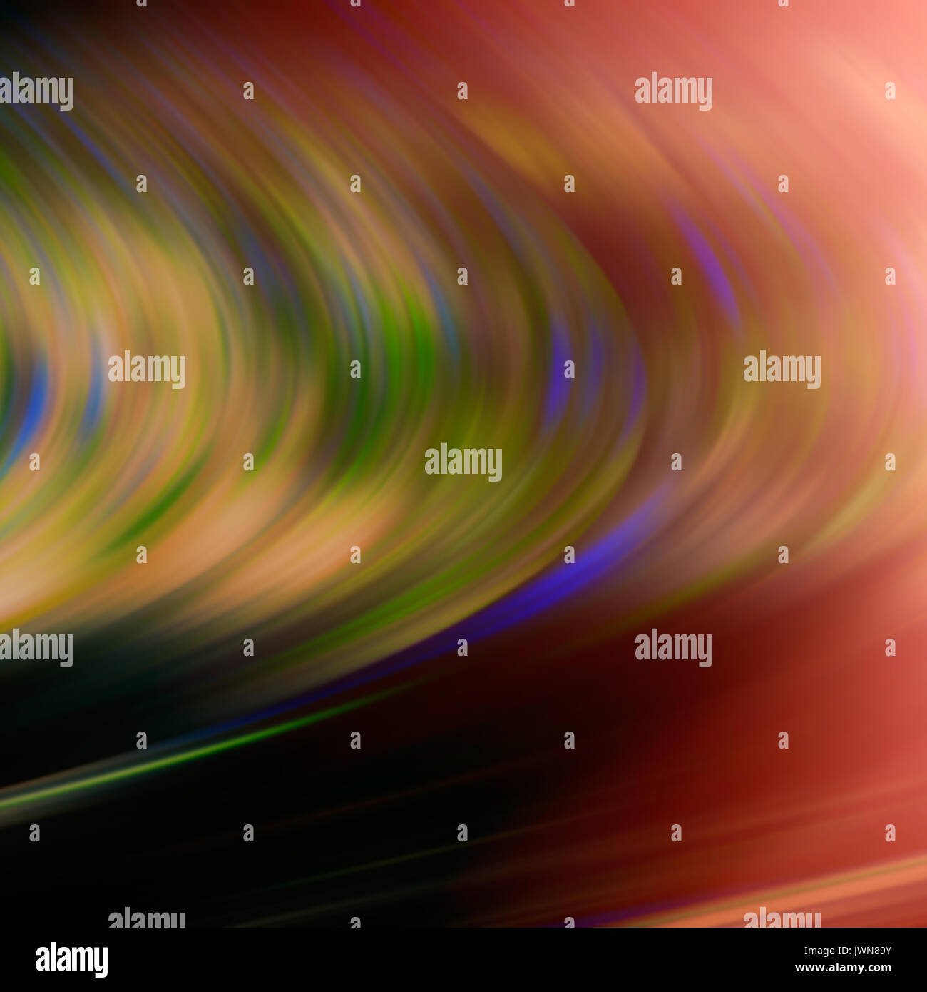 Multicolored blurred curved lines. Stock Photo