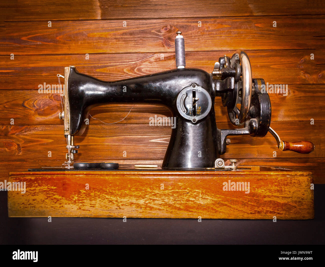 Old sewing machine Stock Photo Alamy