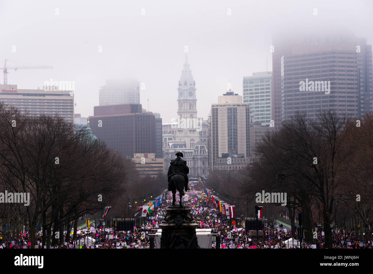 Women's March Philadelphia January 21 2017 Stock Photo Alamy