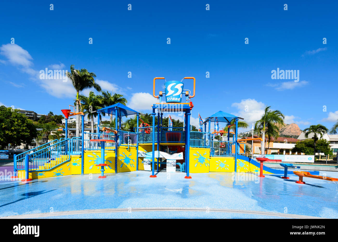 Water park on The Strand, Townsville, Queensland, QLD, Australia Stock