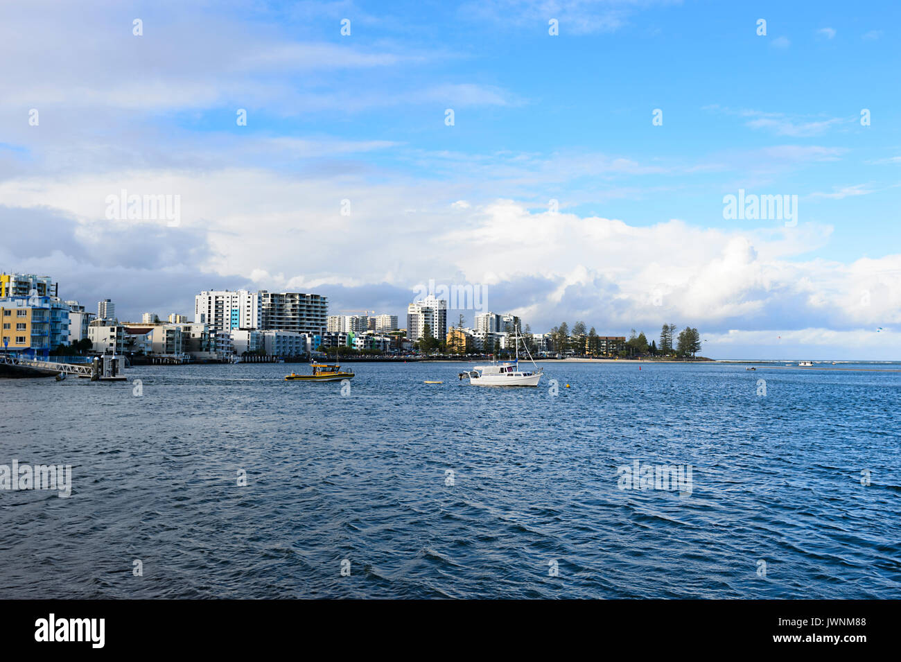 Caloundra skyline, Sunshine Coast, Queensland, QLD, Australia Stock Photo