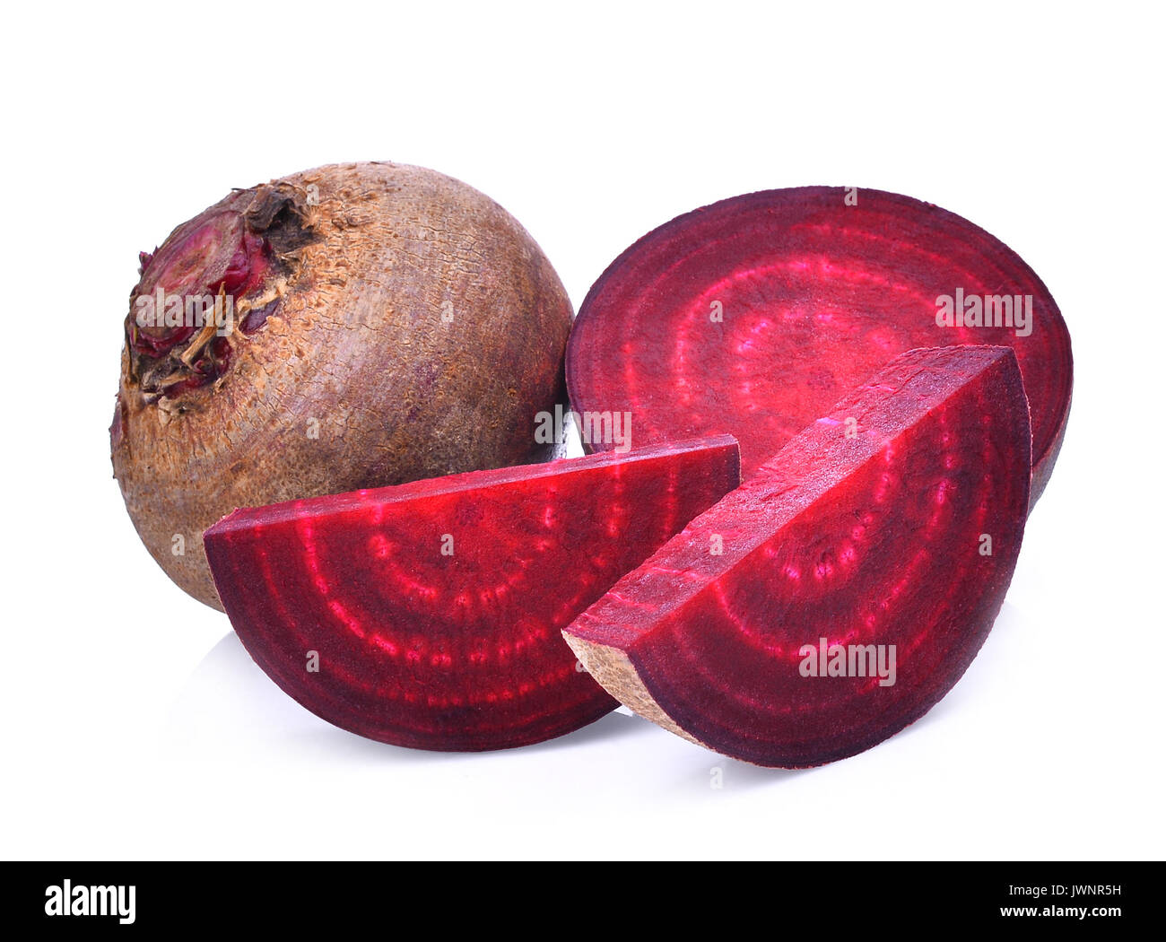 fresh beetroot isolated on white background Stock Photo