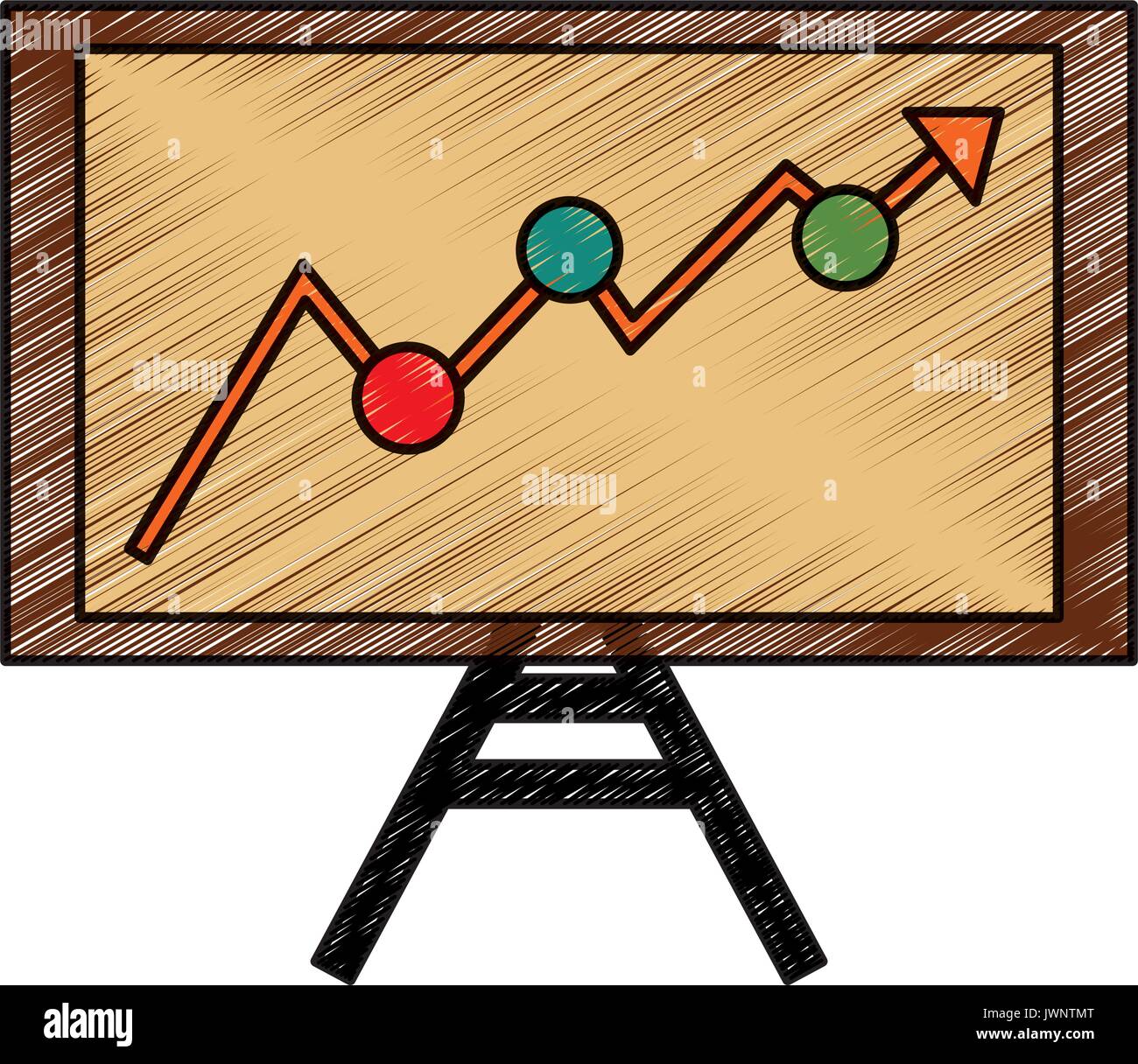 Graphic stats design Stock Vector