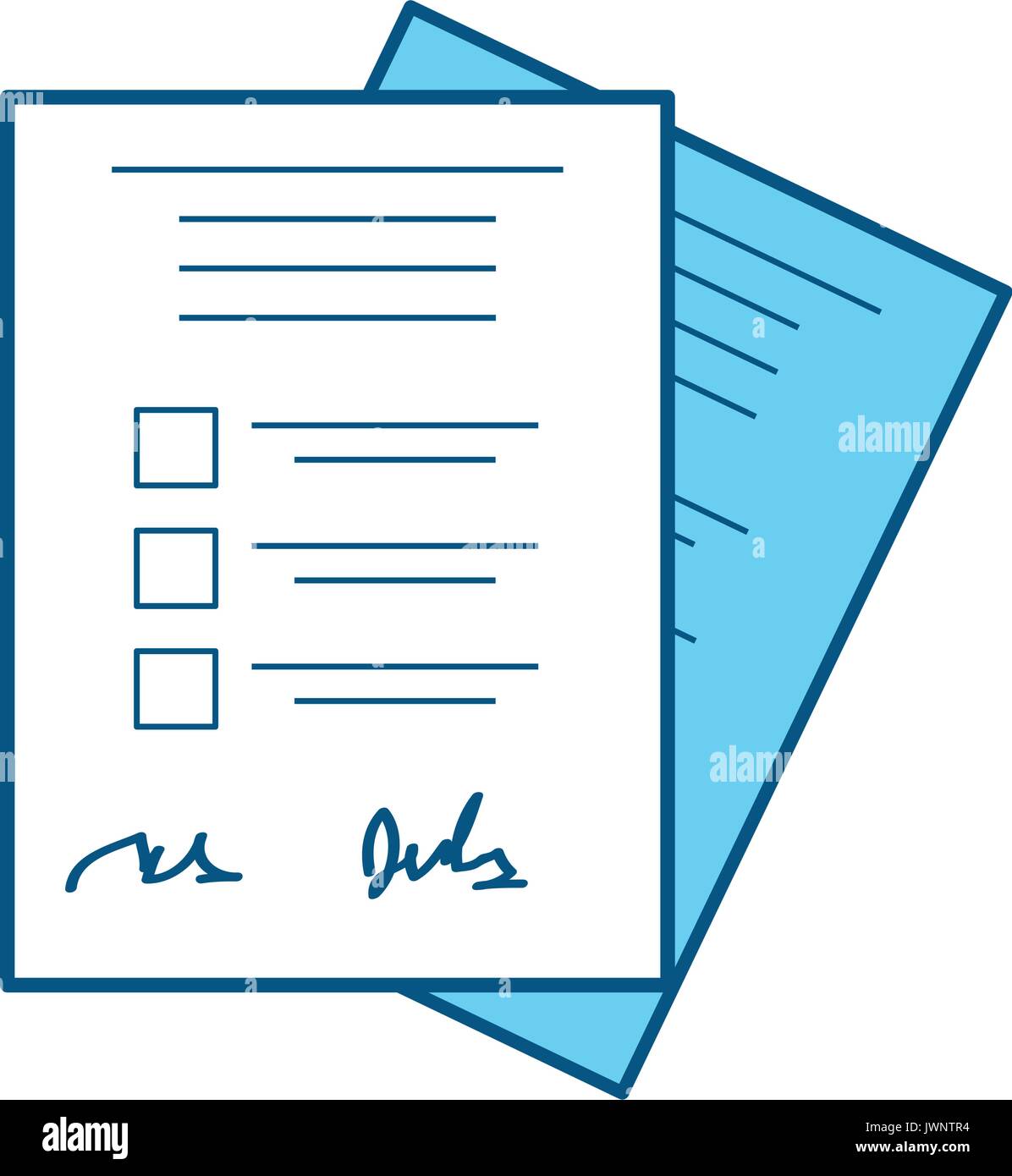 Checklist form sheet Stock Vector Image & Art - Alamy