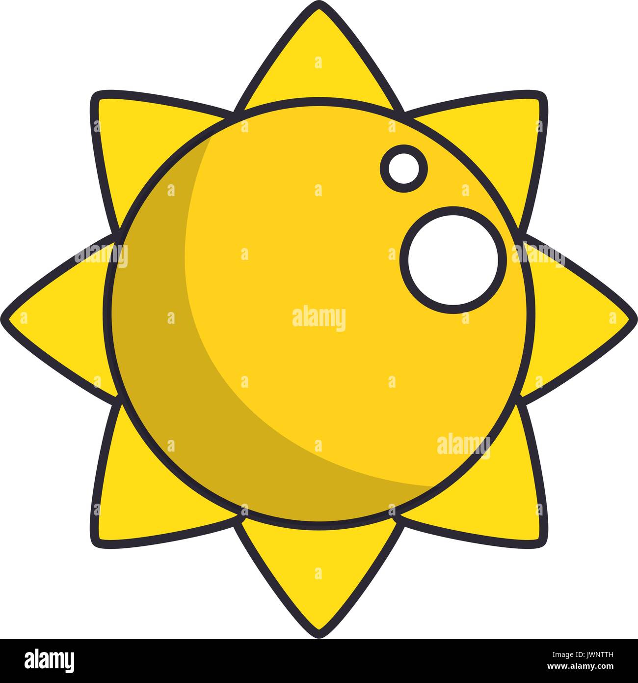 sun icon over white background vector illustration Stock Vector Image ...