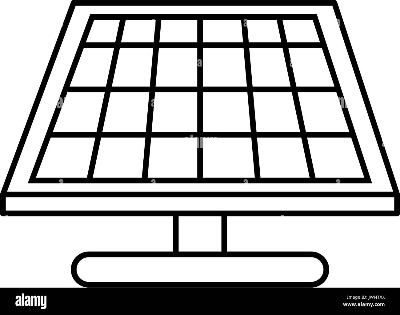 solar panel icon over white background vector illustration Stock Vector ...
