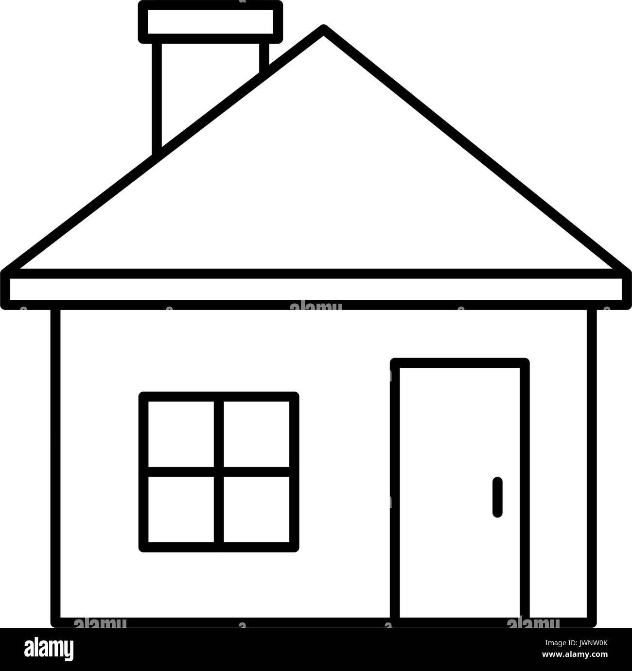 house icon over white background vector illustration Stock Vector Image ...