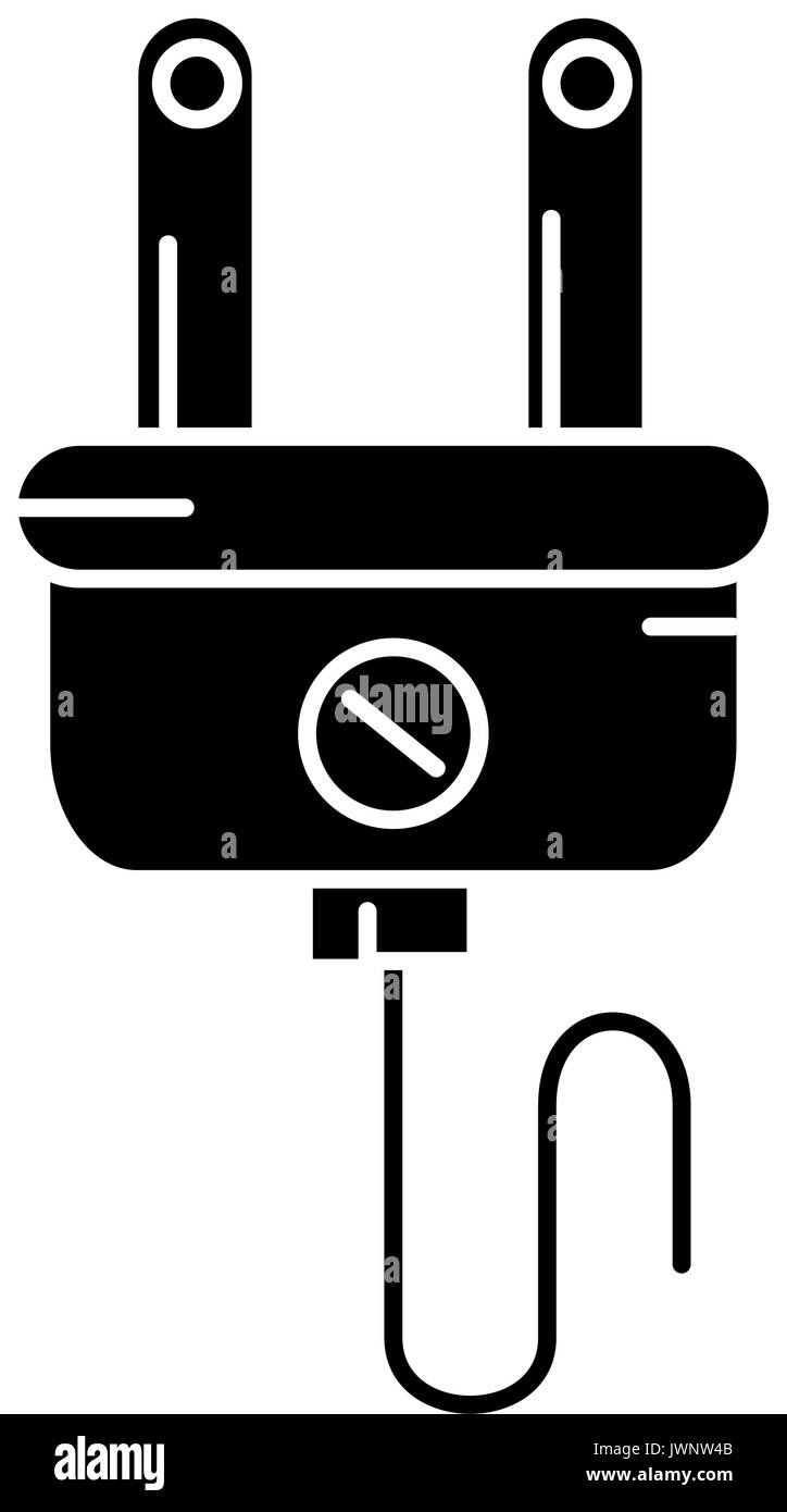 electric plug icon over white background vector illustration Stock ...
