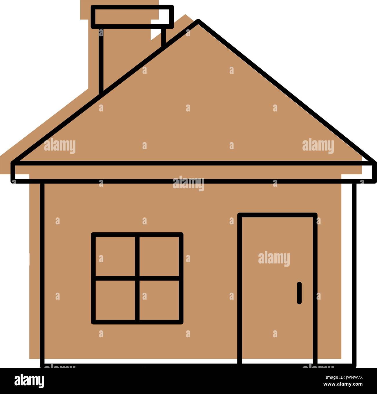 House real estate over white background vector Stock Vector Image & Art ...