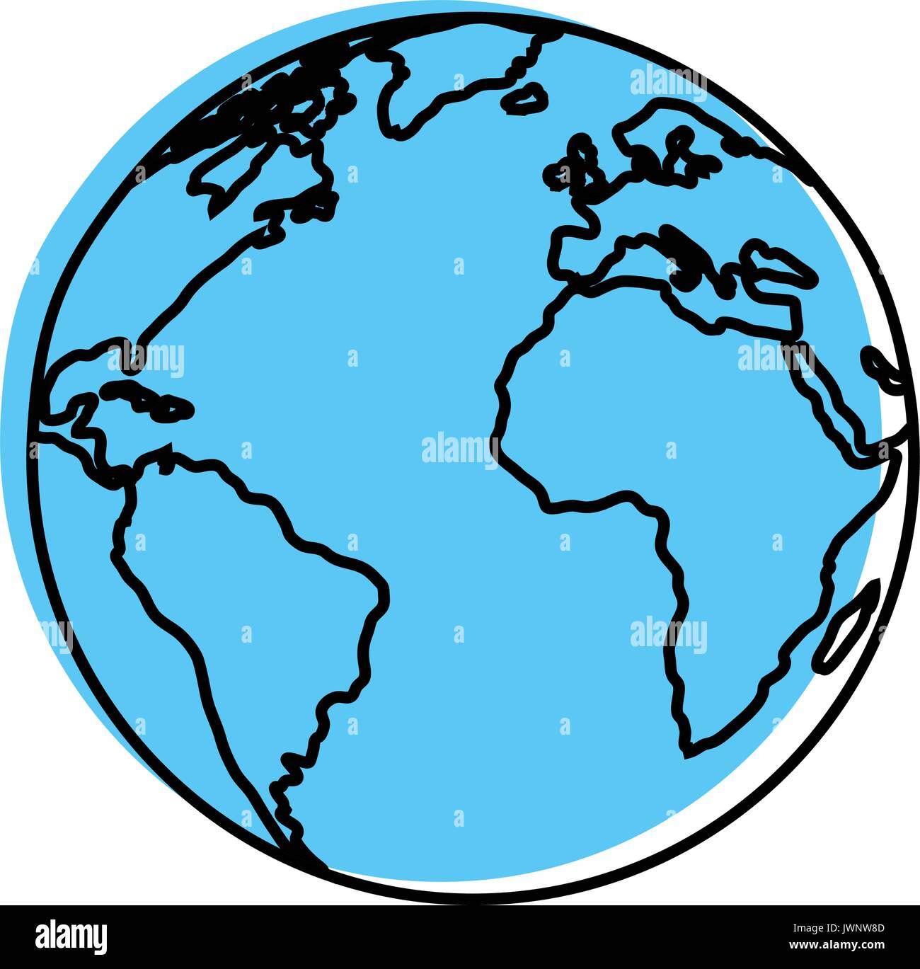 earth planet icon over white background vector illustration Stock ...