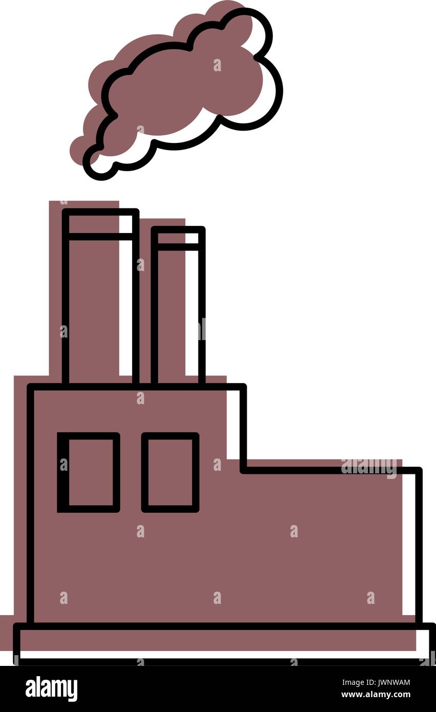 factory icon over white background vector illustration Stock Vector ...