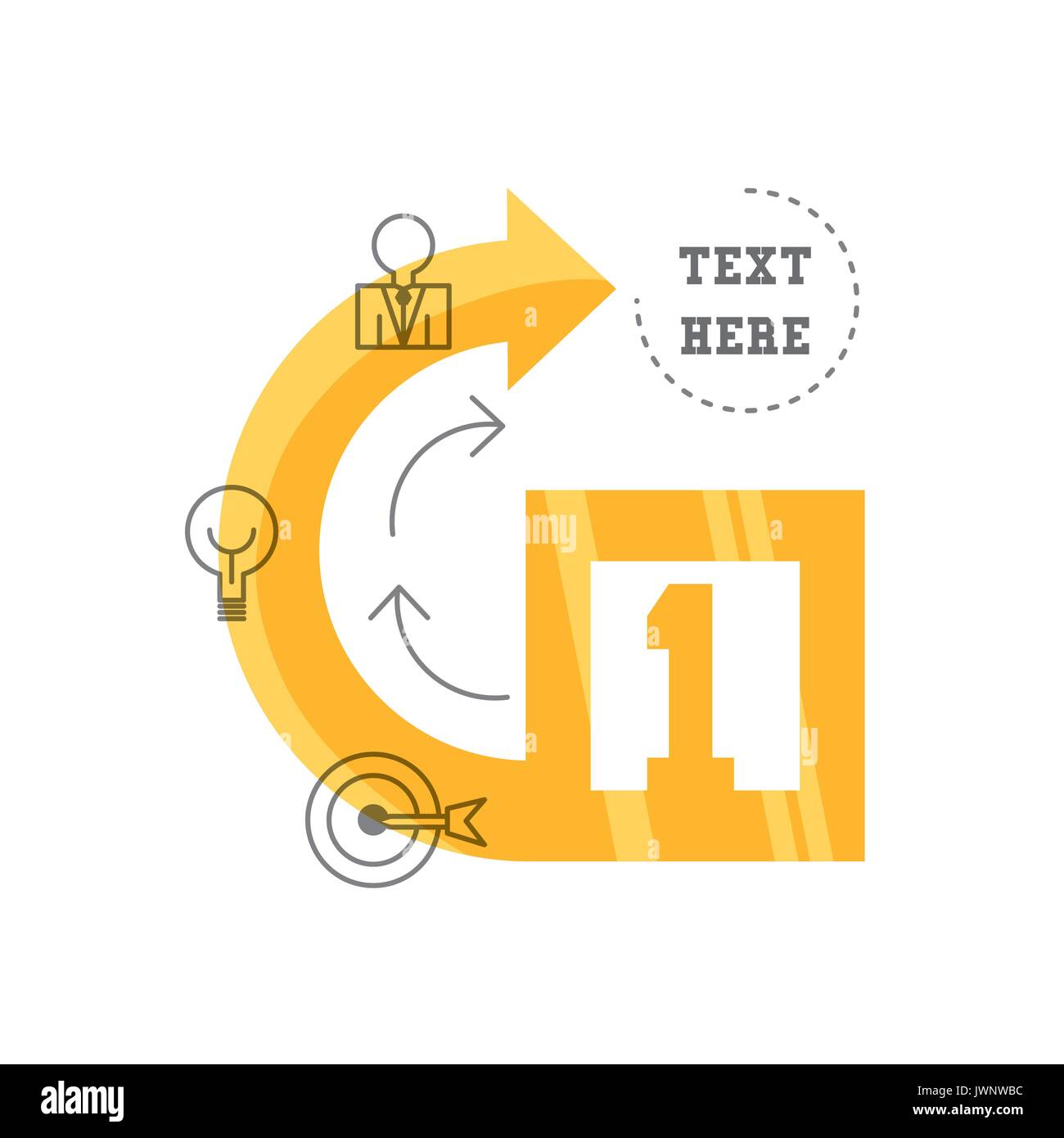 infographics template with arrow business options Stock Vector Image ...