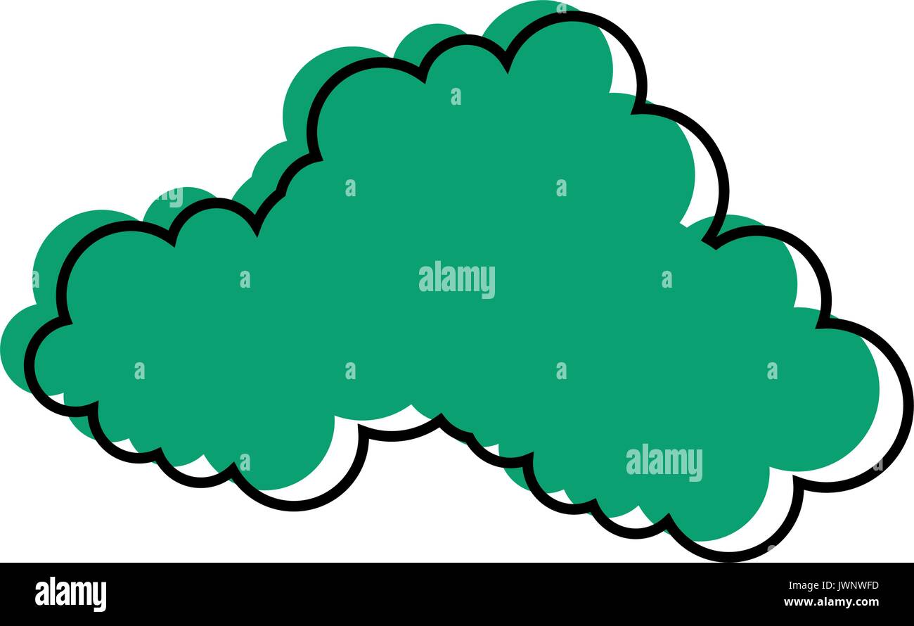 Cloud weather symbol over white background graphic design stock vector 
