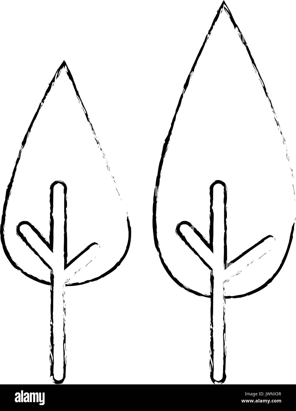 trees icon over white background vector illustration Stock Vector Image ...