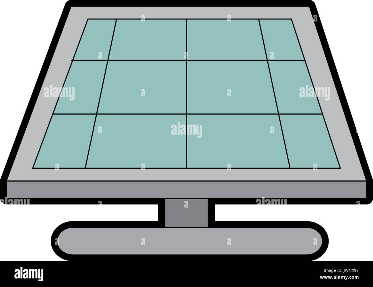 solar panel icon over white background vector illustration Stock Vector ...