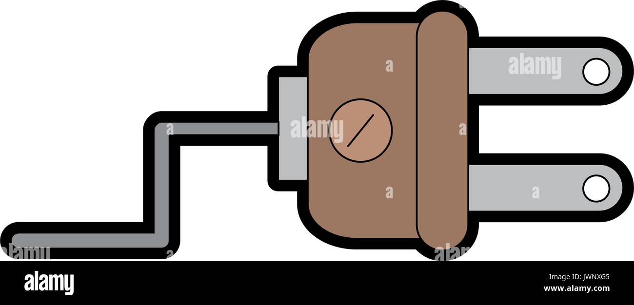 electric plug icon over white background vector illustration Stock ...