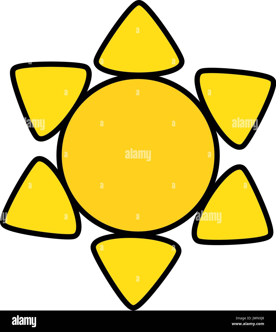 sun icon over white background vector illustration Stock Vector Image ...