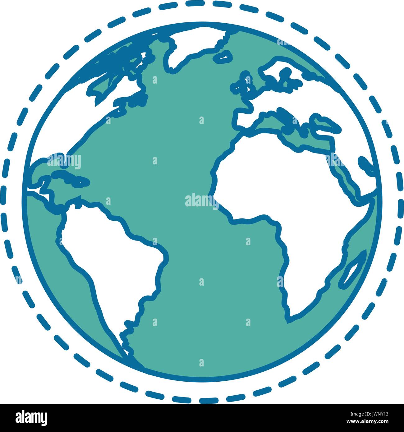 earth planet icon over white background vector illustration Stock ...