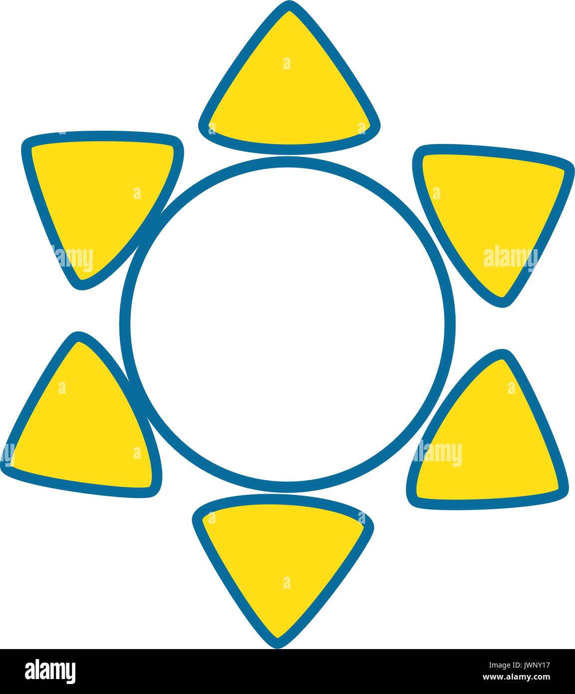 sun icon over white background vector illustration Stock Vector Image ...