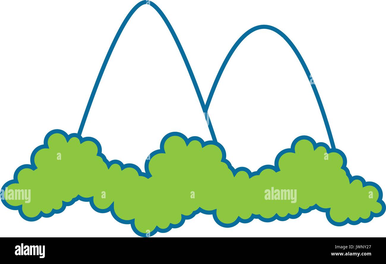 mountains icon over white background vector illustration Stock Vector ...