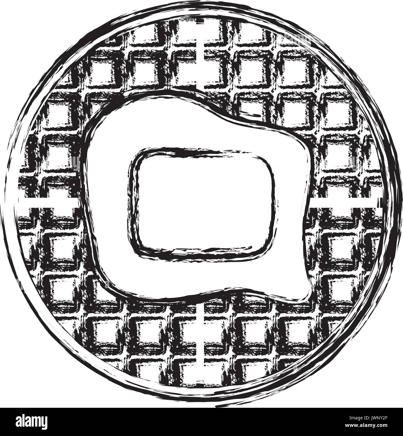 Waffles Clipart Black And White